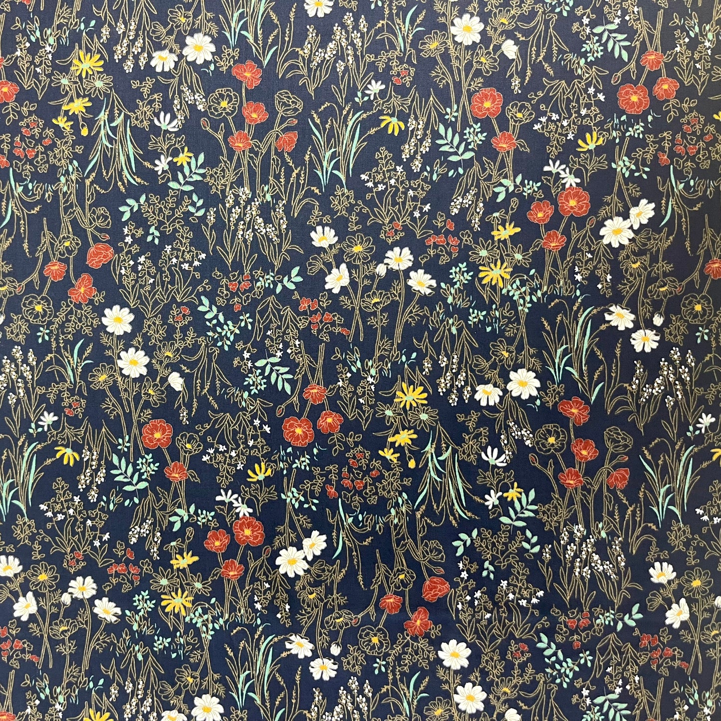 Japan |  bouquet 花束 | cotton printed 60s 純棉