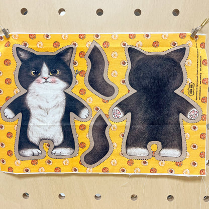 Unclecat 貓叔叔 | diy fabric for making cat doll "Jaws" | cotton linen 棉麻