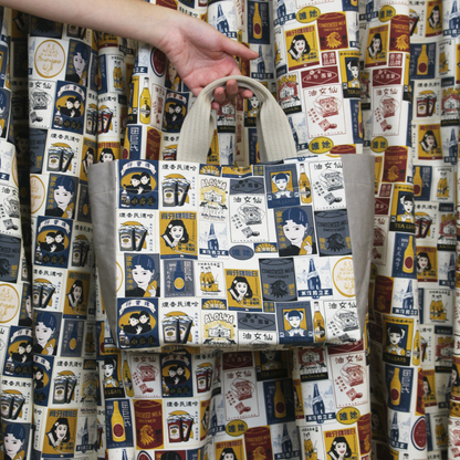 【K‧T FABRIC】懷舊海報 Nostalgic poster cotton printed canvas 純棉帆布