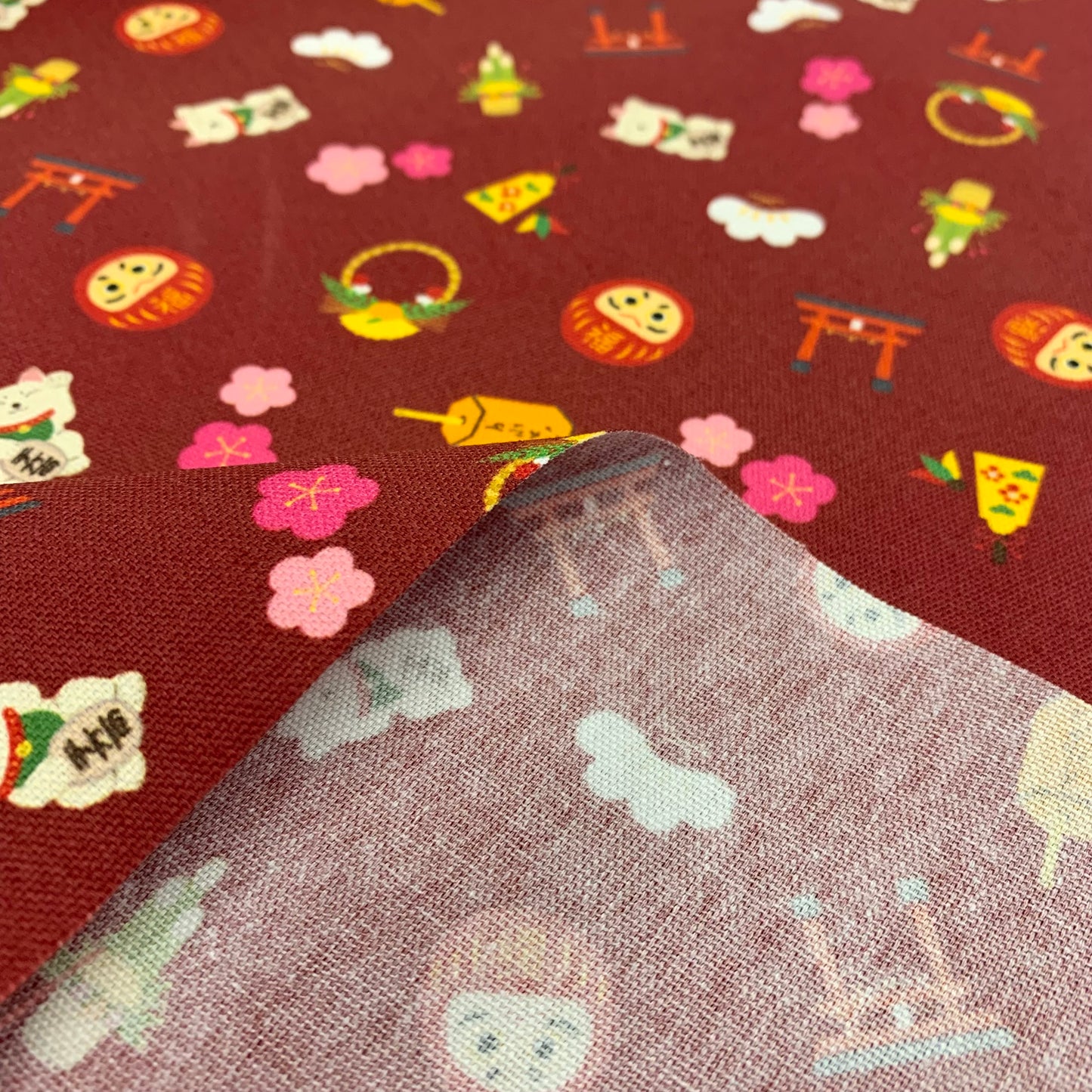 【K‧T FABRIC】和風圖案新年 japanese new year pattern cotton printed oxford 純棉