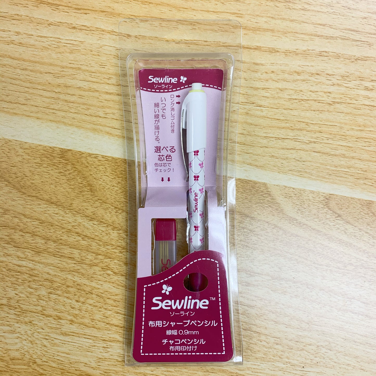Sewline fabric pencil 布用鉛芯筆+1盒鉛芯