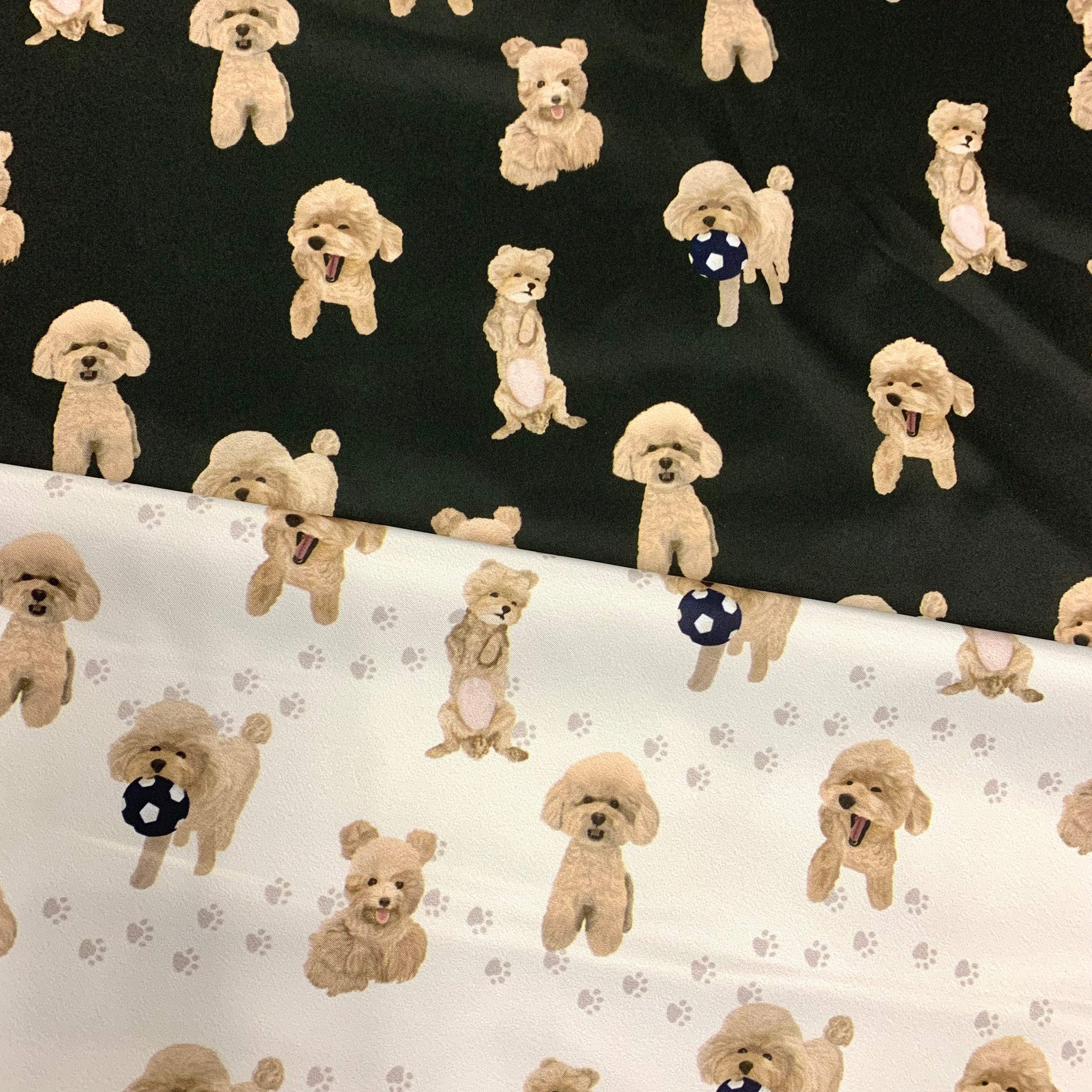 【K‧T FABRIC】貴婦狗poodle waterproof fabric 防水布