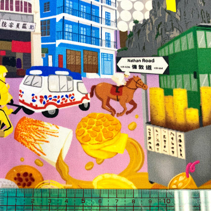 【K‧T FABRIC】「關於 ‧ 香港」about Hong Kong cotton精梳純棉布 (width 150cm)