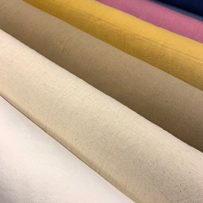 Japan | 淨色軟厚棉麻布 solid soft & thick cotton linen