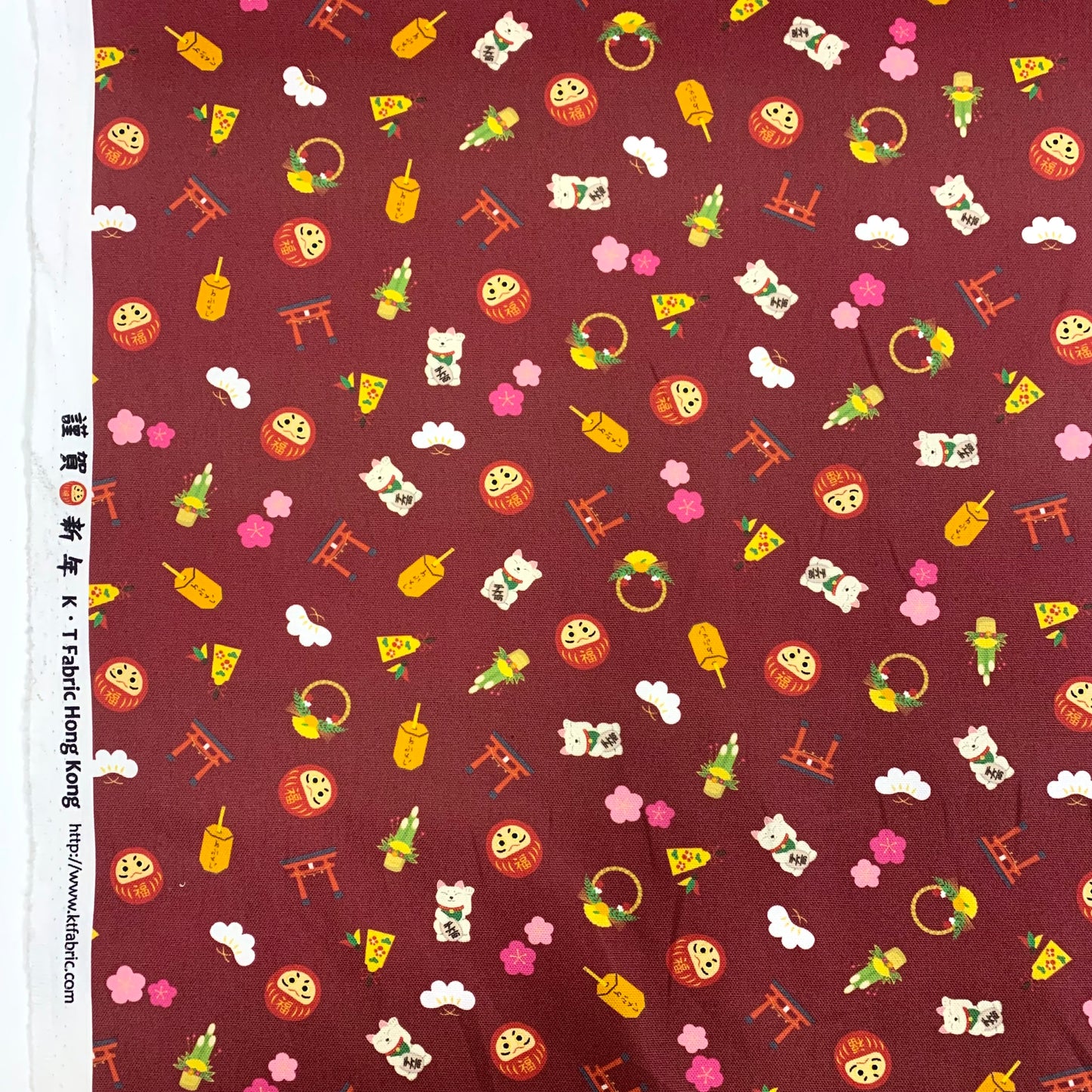 【K‧T FABRIC】和風圖案新年 japanese new year pattern cotton printed oxford 純棉