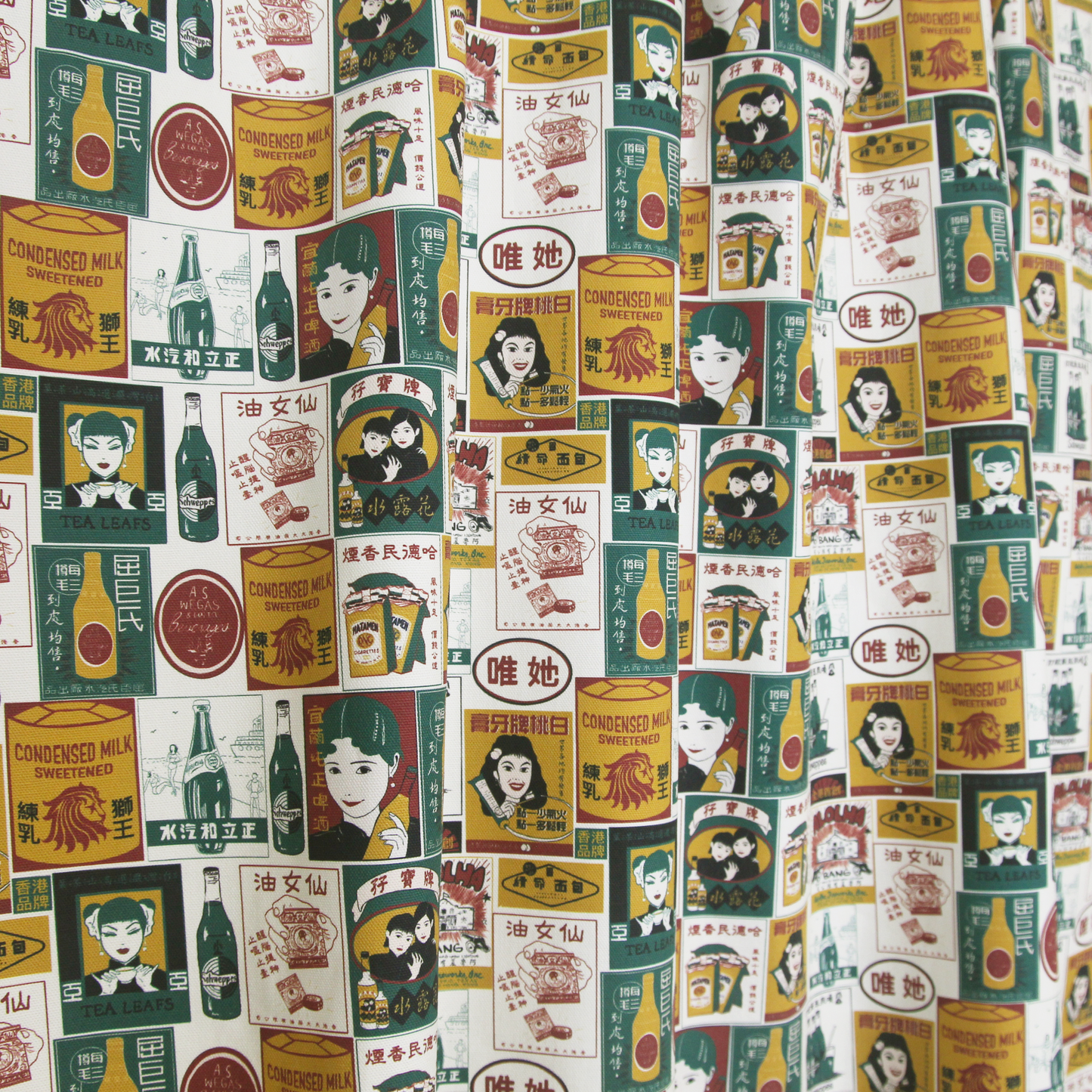 【K‧T FABRIC】懷舊海報 Nostalgic poster cotton printed canvas 純棉帆布